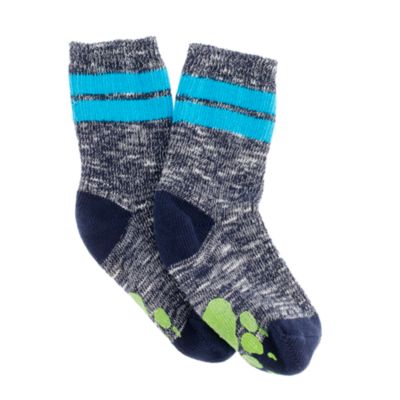 Boys' no-slip bear claw socks