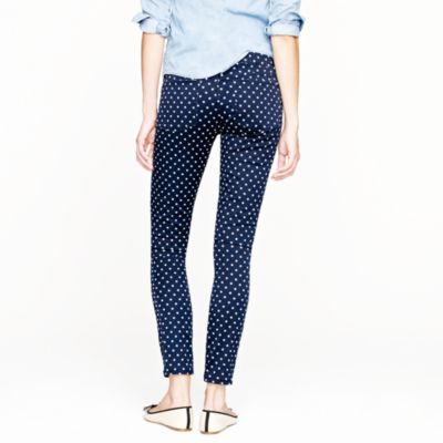 Toothpick jean in polka dot