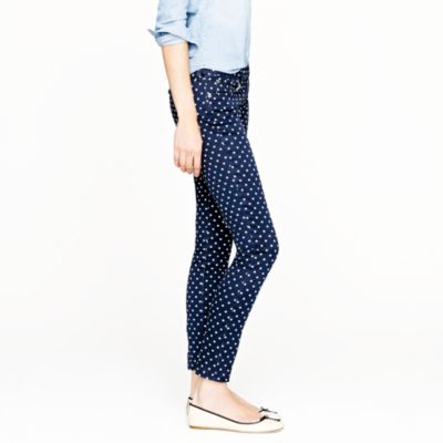 Toothpick jean in polka dot