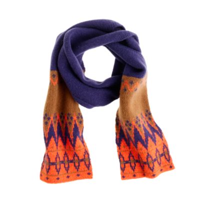 Boys' Fair Isle scarf