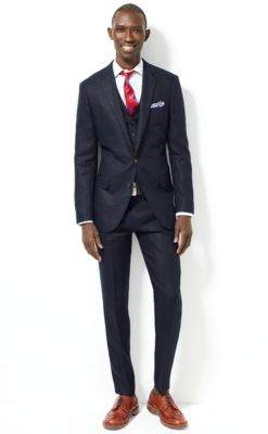 Ludlow suit vest in Irish linen