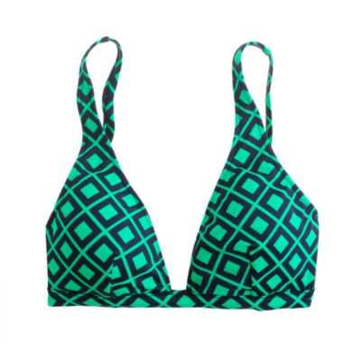 French top in diamond print