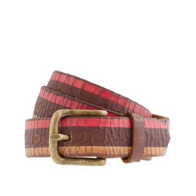 Boys' painted leather belt