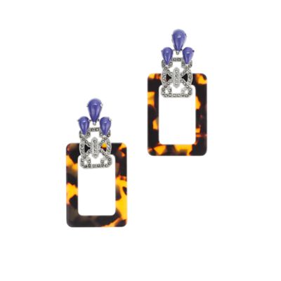 Lulu Frost for J.Crew resin and marcasite earrings