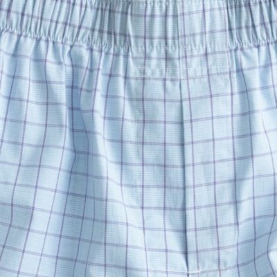 Glen plaid boxers in grape