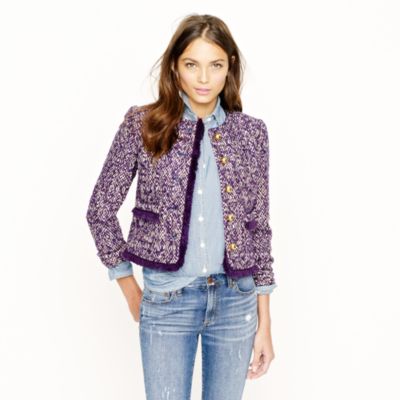 Lady jacket in corkscrew tweed