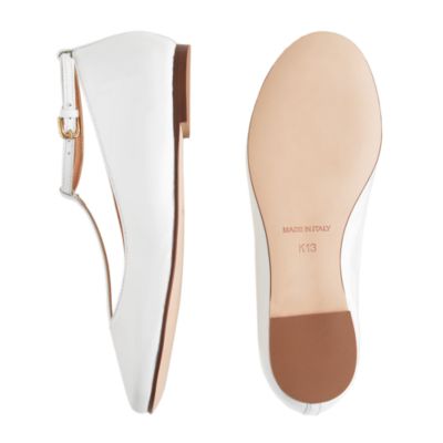Girls' patent leather t-strap ballet flats
