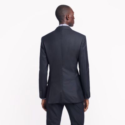 Ludlow double-breasted peak lapel blazer with double vent in Italian wool