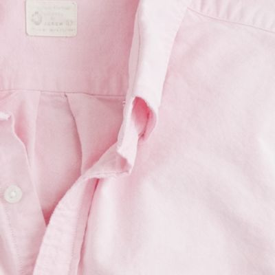 Sun-faded solid oxford shirt
