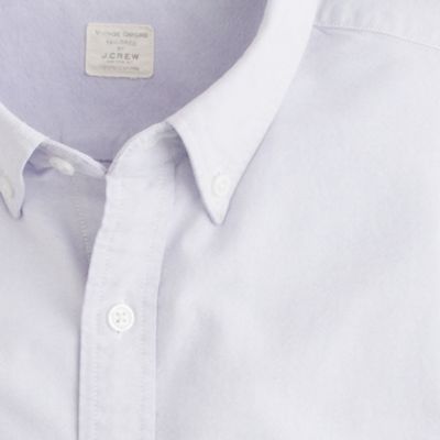 Sun-faded solid oxford shirt