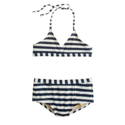 Girls' bikini set in stripe