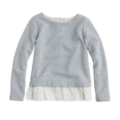 Girls' ruffled popover