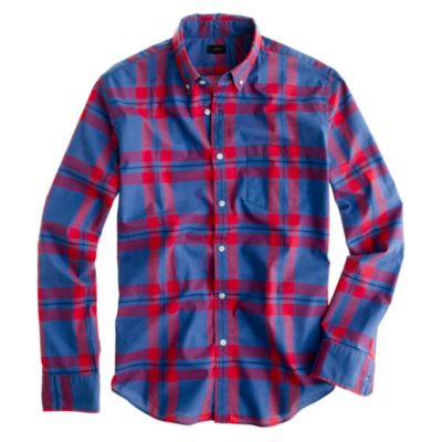 Secret Wash shirt in pacific plaid