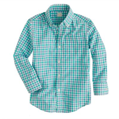 Boys' Secret Wash shirt in classic check