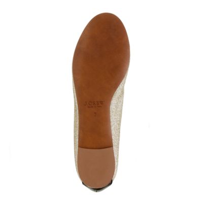 Glitter T-strap ballet flats