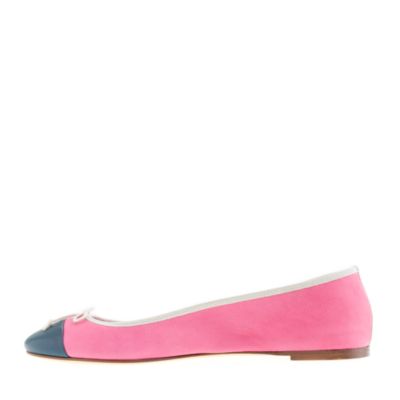 Classic cap toe ballet flats