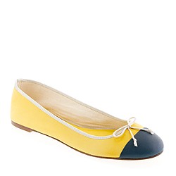 Classic cap toe ballet flats