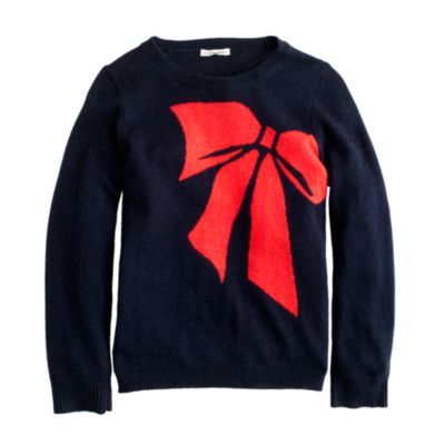 Girls' ribbon bow popover