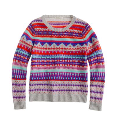 Girls' Fair Isle popover