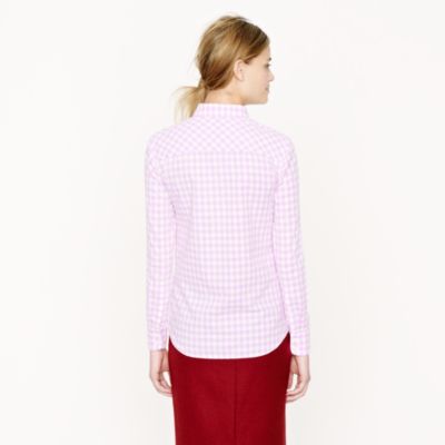 Boy shirt in neon gingham