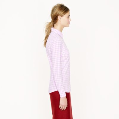 Boy shirt in neon gingham