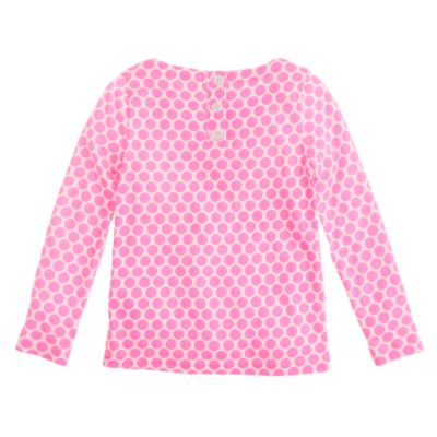 Girls' spotted sequin-cluster tee