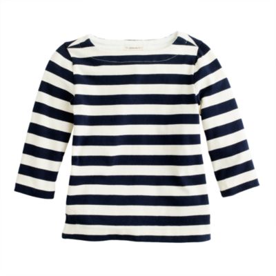 Girls' boatneck sailor tee