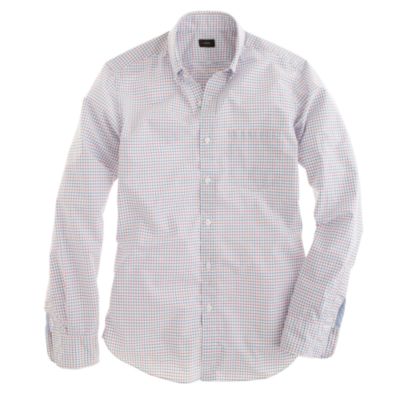 Secret Wash shirt in engine red check