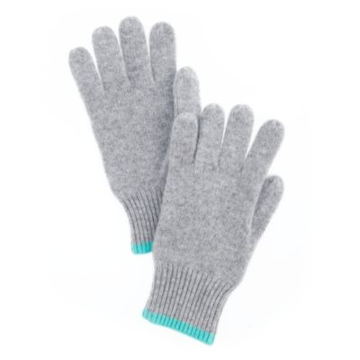Boys' tipped cashmere gloves
