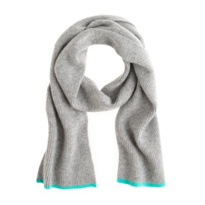 Boys' tipped cashmere scarf