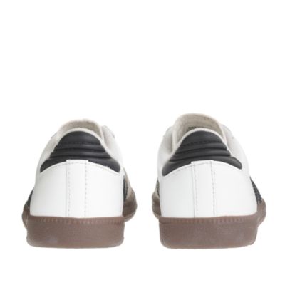 Kids' Adidas&reg; white Samba&reg; sneakers