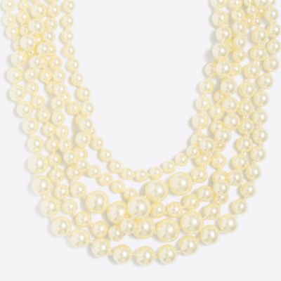 Factory multistrand pearl necklace