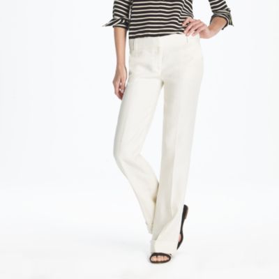 Lined caf&eacute; trouser in linen