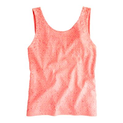 Heathered sequin tank