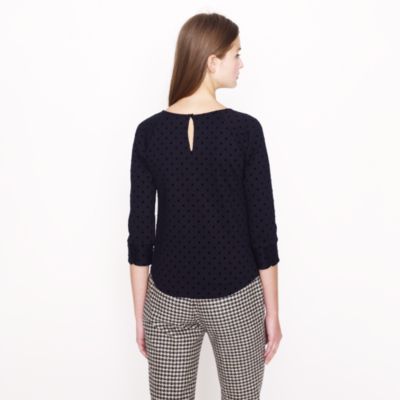 Velvet-dot ponte top