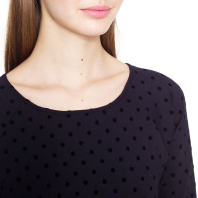 Velvet-dot ponte top