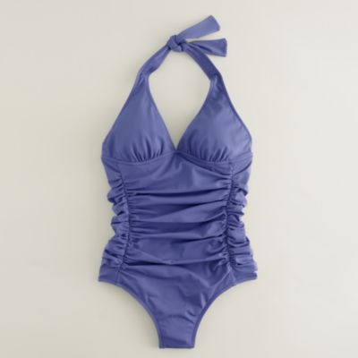 D-cup ruched halter tank