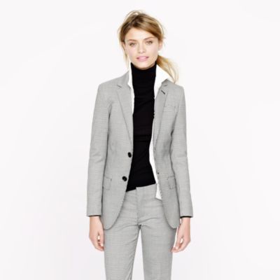 Collection women's Ludlow jacket in houndstooth Italian wool