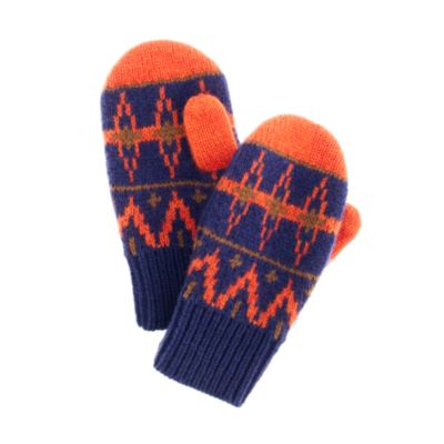 Boys' Fair Isle mittens