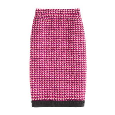 Collection pencil skirt in pink tweed
