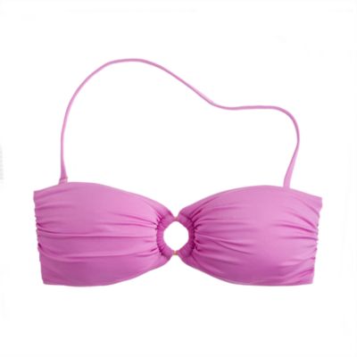 Jersey Lomellina&reg; ring bandeau top