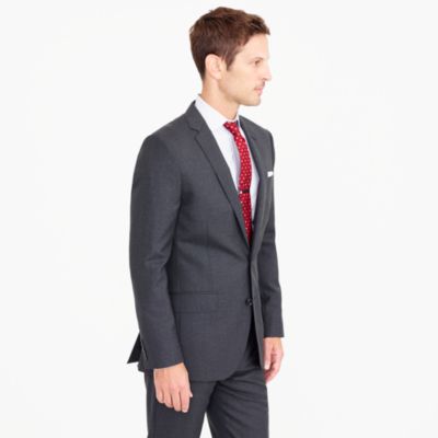 Ludlow suit jacket with double vent in Italian wool