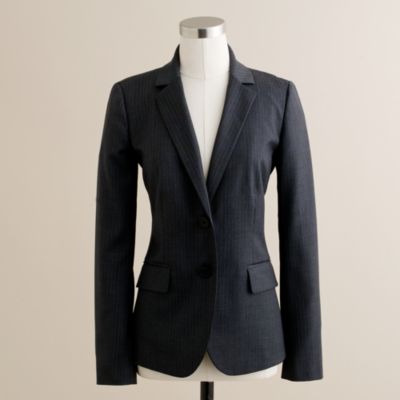 Tall 1035 jacket in pinstripe Super 120s