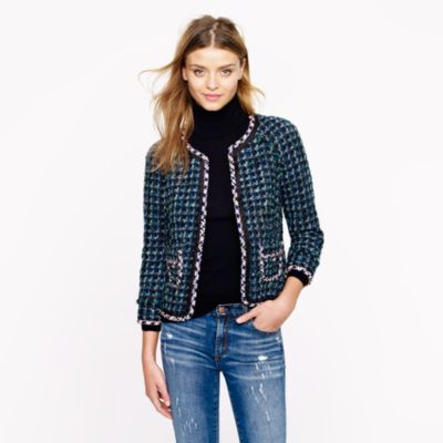 Collection lady jacket in dual tweed