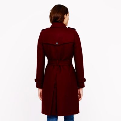 Petite icon trench in wool-cashmere