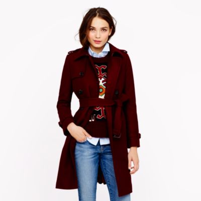 Icon trench in wool-cashmere