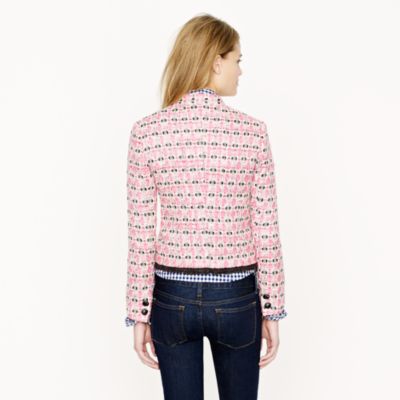 Collection lady jacket in graphic tweed