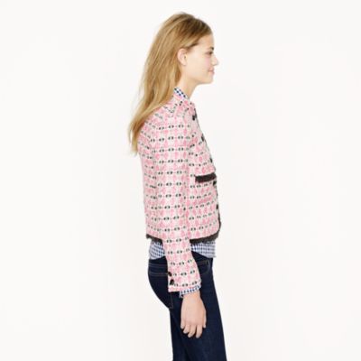 Collection lady jacket in graphic tweed