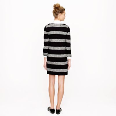 Maritime dress in heathered stripe