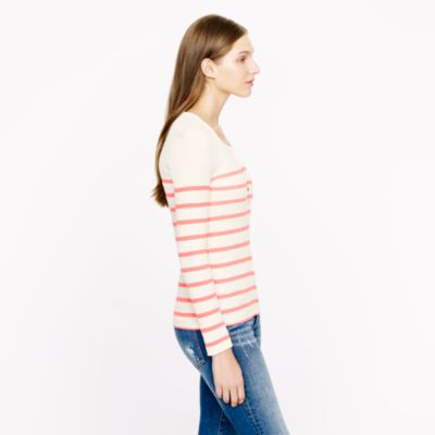 Thermal henley in stripe